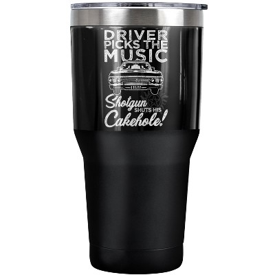Supernatural Driver Picks Music Steel Tumbler 30oz Coffee Travel Mug