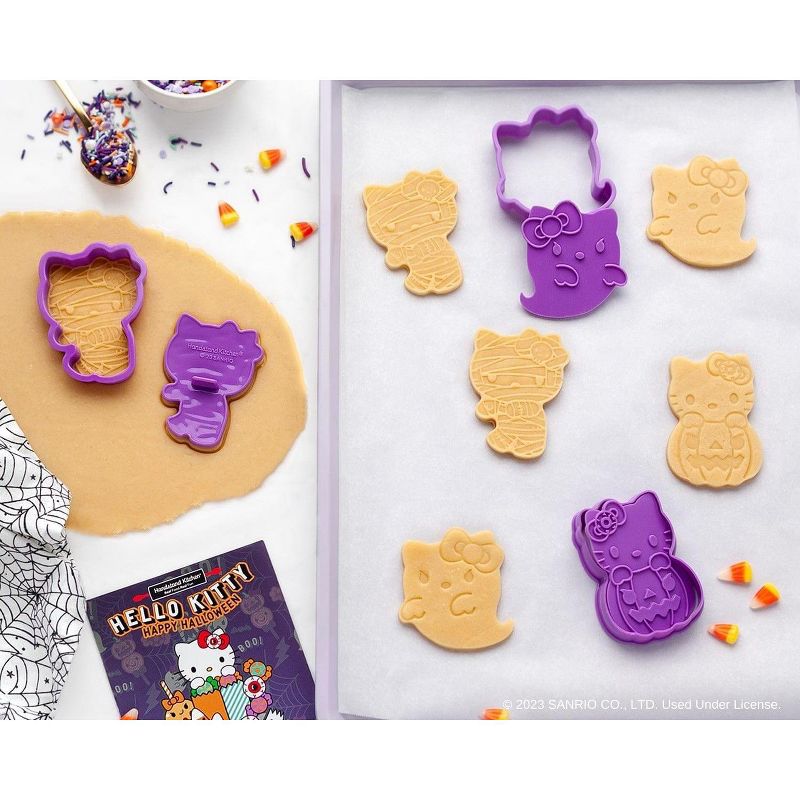 Handstand Kitchen Sanrio Hello Kitty Halloween 50-Piece Cookie Stamp and Frosting Set, 4 of 8