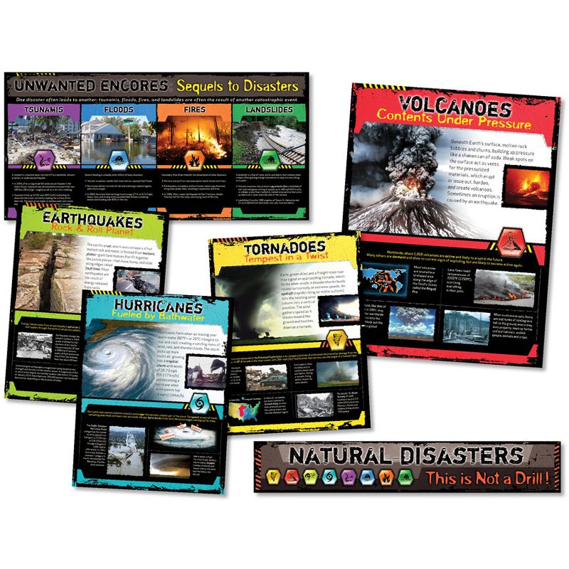 North Star Teacher Resources Natural Disasters Bulletin Board Set, Set of 6, 2 of 4