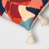 Abstract Dual Print Outdoor Throw Pillow with Tassels - Opalhouse™ designed with Jungalow™ - image 4 of 4