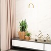 Gulches 2-Pack Smart Self-watering Planter Pot for Indoor and Outdoor - Light Wood - Square Cone - 2 of 4