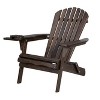 Jiallo Foldable Adirondack Chair with cup holder set of 4 - 3 of 4