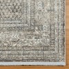 Gertmenian Florance Modica Distressed Traditional Border Gray Beige Indoor Viscose Acrylic Area Rug with Fringe - 2 of 4