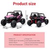 Ride On Car for Kids, 12V Off-Road UTV with Remote Control, Battery Powered Electric Vehicle with Dual 120W Motors - 4 of 4