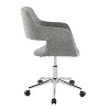 TiramisuBest Contemporary Grey Fabric Task Chair: Adjustable Height, Swivel, Cushioned, Chrome Base (Indoor, 250 lbs Limit, Assembly Required) - 2 of 4