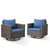 Outdoor Patio Swivel Chair Glider Chair with Removable Cushions for Porch - 3 of 4