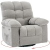 Oversized Swivel Rocker Recliner Chair, 360° Swivel Rock Recliner, Extra Wide Manual Recliners - 2 of 4