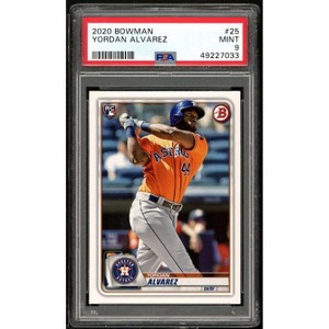 Yordan Alvarez Rookie Card 2020 Bowman #25 PSA 9 - 1 of 2