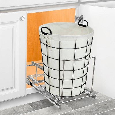 Lynk Professional Pull Out Bin Holder - Sliding Cabinet Organizer