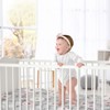 Sweet Jojo Designs Girl Satin Fitted Crib Sheet Watercolor Floral Grey Pink and White - 4 of 4