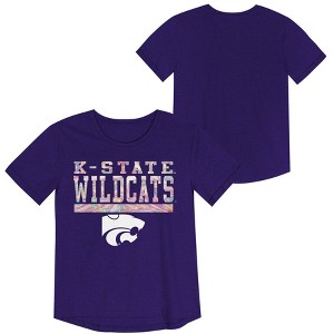 NCAA Kansas State Wildcats Girls' Foil T-Shirt - 1 of 3