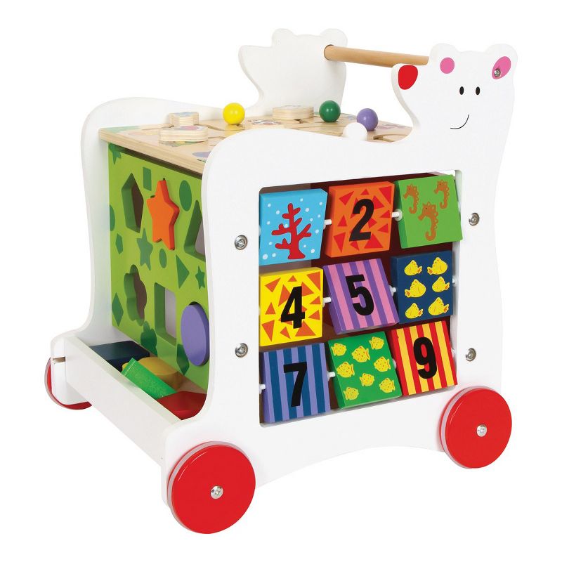 Small Foot Wooden Bear Baby Walker and Activity Center, 1 of 4