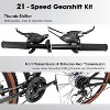 BestParts Mountain Bike 27.5 Inch, Adult Trail MTB Bicycle with Disc Brakes, Brown Edge Tires, for Commuting & Outdoor Riding, Black+Red - 4 of 4