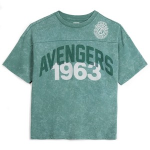 Marvel French Terry Drop Shoulder T-Shirt - 1 of 4