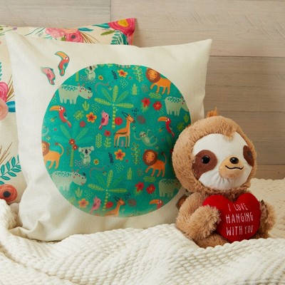 Set of 4 Cream Canvas Throw Pillow Covers for DIY Crafts