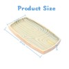 SEVOBAL Serving Platters Striped Wooden Large Rustic, Mango Wood Tray for Cakes, Appetizers, Desserts and Others, Beige, 14.96"*7.87"*0.98" - 3 of 4