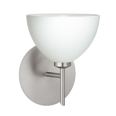 Besa Lighting Brella 1 - Light Wall Light in  Satin Nickel