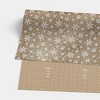30" 20 sq ft Christmas Roll Wrap White Snowflakes on Brown Kraft - Wondershop™ - 3 of 4