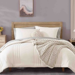 BAGOKIE 7 Pieces Bed in a Bag Comforter Set for All Season - 1 of 4