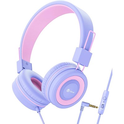 iClever Kids Headphones with Cord, 85/94dB Safe Volume Tech, Bending Resistance Durable, Foldable, Stereo Sound 3.5mm Jack Wired Headphones for Kids