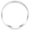 Pompeii3 Mens 6mm 14K White Gold Comfort Fit Wedding Band Ring - 2 of 4
