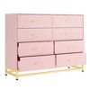 Dresser for Bedroom with 8 Drawer, TV Stand Dressers Chest of Drawers Large Wood Dresser for Storage and Organization - 3 of 4