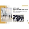 Racxily Modern Dining Chair - Soft PU Leather & Sturdy Metal Legs Dining Chair - Comfortable Design for Kitchen/Bedroom/Office - 4 of 4