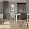 GlasFlength Accent Chairs Stackable Simple Seating Set All Weather Versatile For Indoor Outdoor Living Garden Restaurant, Gray, 21.26"*20.08"*31.5" - 2 of 4