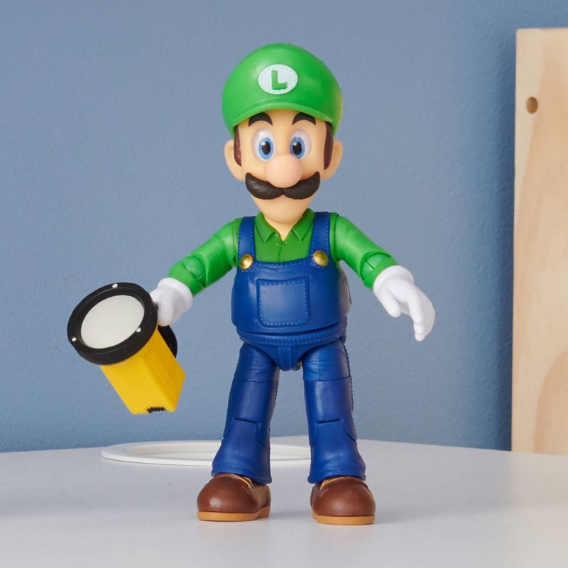 Nintendo The Super Mario Bros. Movie Luigi Figure with Flashlight Accessory, 6 of 14