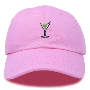 Dalix Martini Embroidered Cap Cotton Baseball Cute Cool Dad Hat Womens - 1 of 4