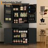 72 Inch Tall Pantry Cabinet, Farmhouse Kitchen Storage Cabinet with Drawer, 4 Adjustable Shelves, 6 Door Shelves, Kitchen Pantry for Dining Room - 4 of 4