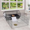 PawHut Small Animal Cage Bunny Playpen with Main House and Run for Rabbit, Guinea Pigs, Chinchilla for Indoor and Outdoor - 2 of 4