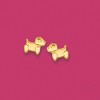 Ross-Simons Child's 14kt Yellow Gold Puppy Earrings - 2 of 4