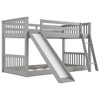 NicBex Bunk Bed with Convertible Slide,Wood Bunk Beds with Ladder and Guardrail,Bunk Bed Frame for Kids,Box Spring Not Required - 4 of 4