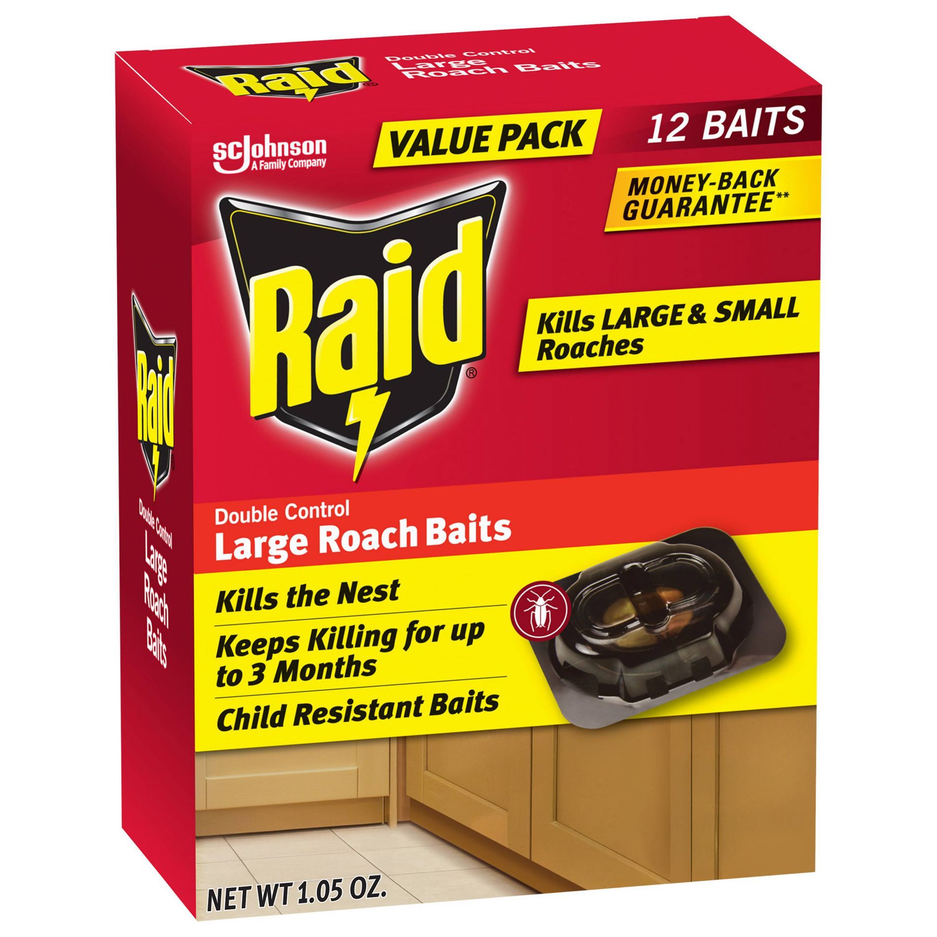 Raid Large Roach Bait and Indoor Roach Killer - 12ct