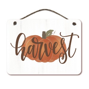 Courtside Market Pumpkin Harvest 12x16 Hanging Artboard with Twine - 1 of 2