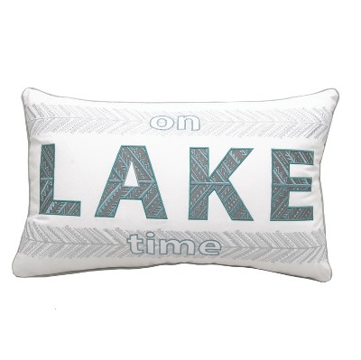 RightSide Designs On Lake Time Lumbar / Indoor/Outdoor Lumbar Throw Pillow