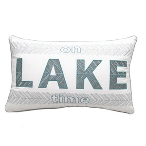 RightSide Designs On Lake Time Lumbar / Indoor/Outdoor Lumbar Throw Pillow - 1 of 4
