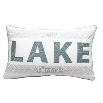 RightSide Designs On Lake Time Lumbar / Outdoor Lumbar Throw Pillow