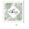 HomeRoots GOOD VIBES White Framed Print Wall Art - 3 of 3