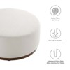 Modway Tilden Large 38 in. Round Boucle Upholstered Upholstered Ottoman - 4 of 4