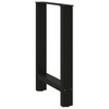vidaXL Coffee Table Legs Black 2 pcs Adjustable Height Steel Furniture Support Sturdy Modern Design - 4 of 4