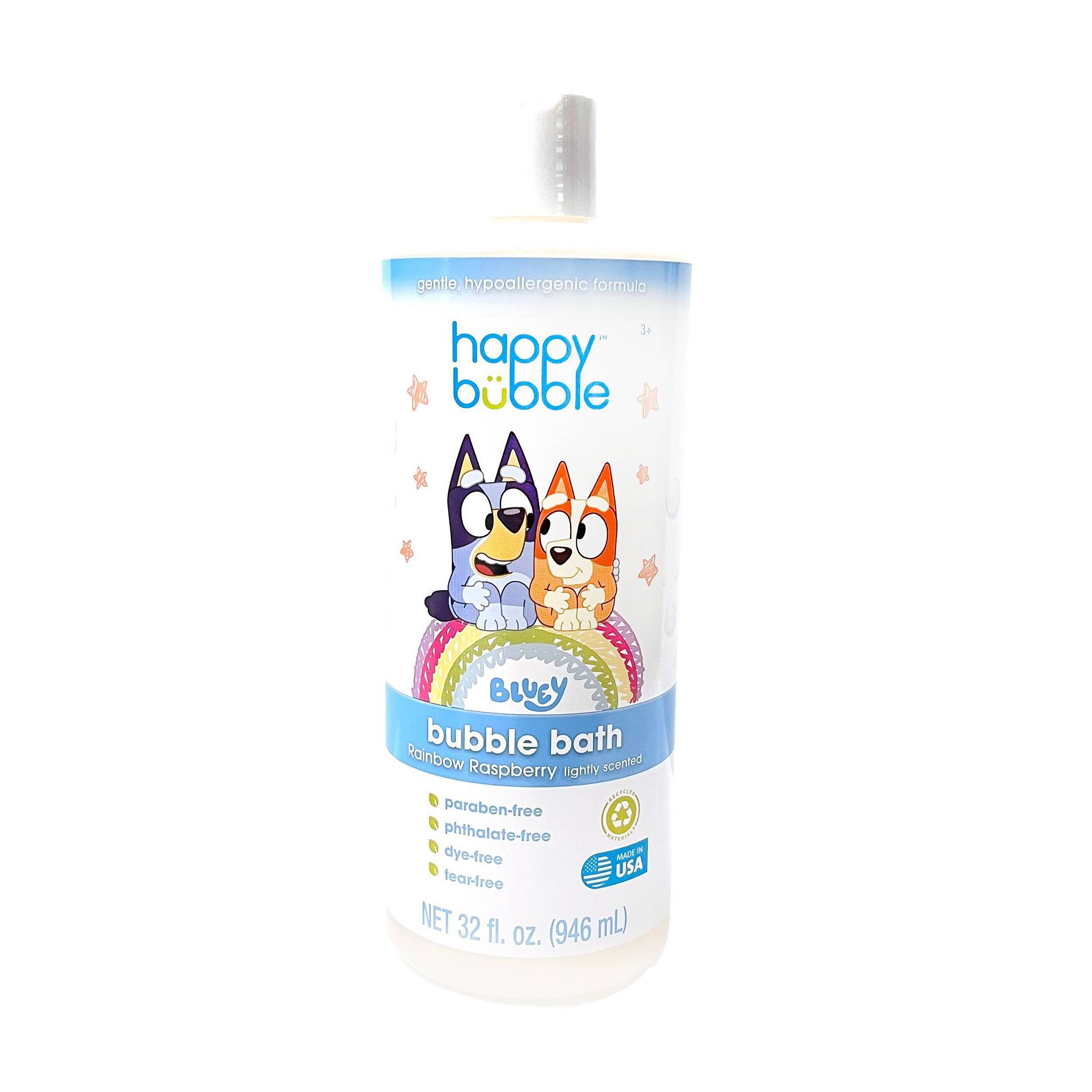 Bluey Happy Baby Bubble Bath - 32 fl oz: Basic Cleansing, Whole Body, Combination Skin, Raspberry Scent