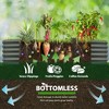 Rbied Galvanized Raised Garden Beds Outdoor, Oval Round Metal Planter Box, Anti-Rust & Easy-Setup, Quartz Grey - 4 of 4