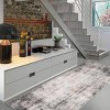 Abstract Area Rug Modern Artistic Design Ultra Thin Machine Washable Low Pile & Non-Slip Floor Cover for Contemporary Living Room Bedroom Playroom - 2 of 4