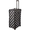 Rockland Vara Softside 3-Piece Upright Luggage Set ExpandableBlack dot (20/22/28) - 2 of 4