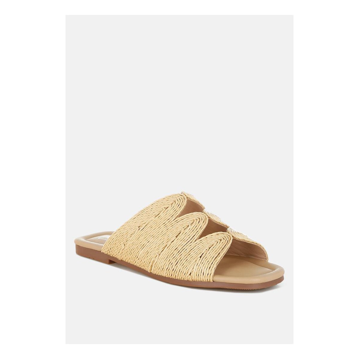 Обувь Rag & Co Womens Daisy Doe Raffia Square Toe Flats 9 — фото 3