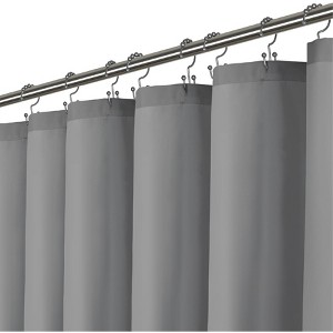 LiBa Premium Cloth Fabric Shower Curtain - Heavy Duty, Water Repellent, Hotel Style Soft Liner, Easy Clean and Machine Washable - 1 of 4