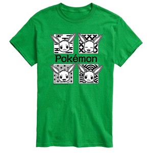 Men's - Pokémon - Wagara Eevee Grid Short Sleeve Graphic T-Shirt - 1 of 3