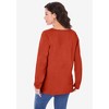 Roaman's Women's Plus Size Long Sleeve V Neck Ultimate Tee - 3 of 4